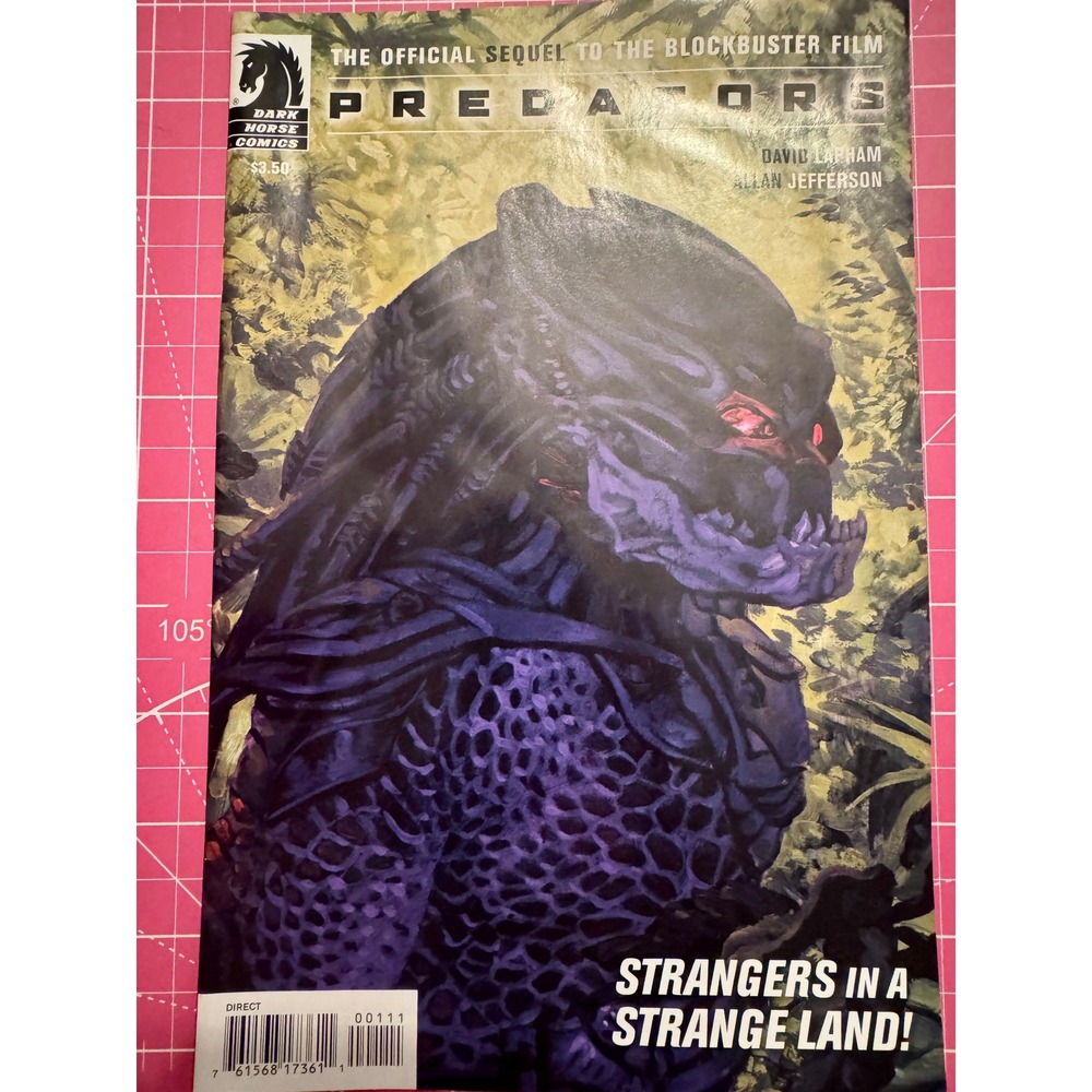 Predators 1 Dark Horse Comics 2010 Movie Sequel David Lapham Allan Jefferson